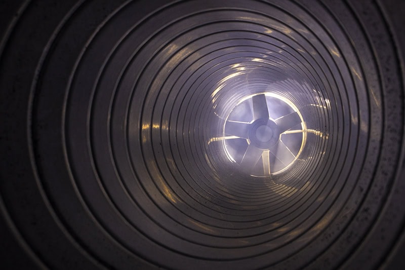 A top view of a vent.