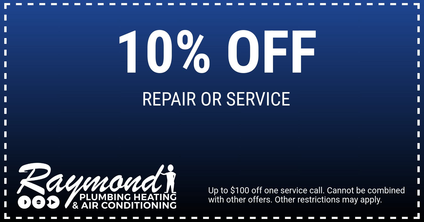 10% off repair or service.