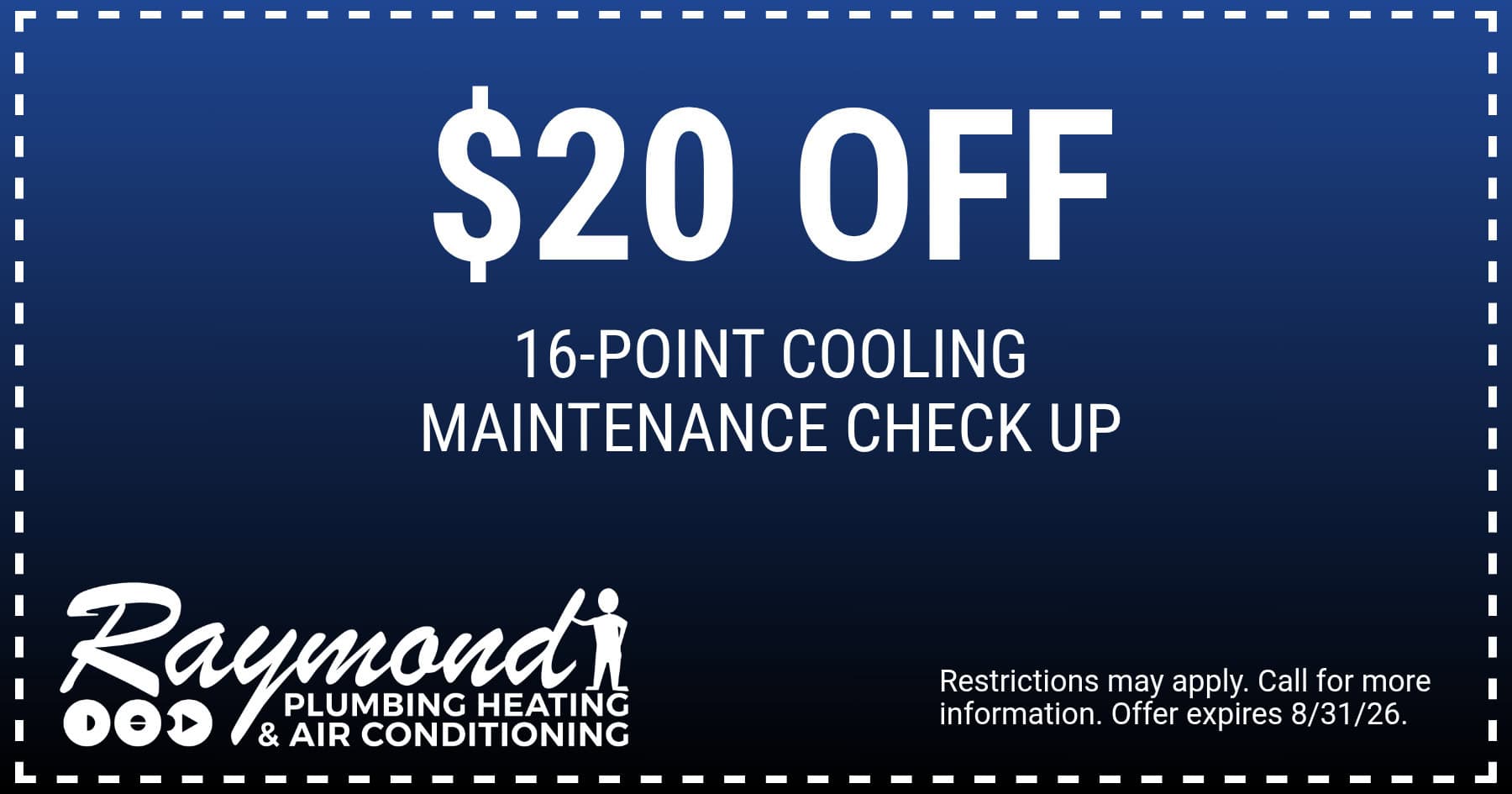 $20 off 16-point cooling maintenance check up